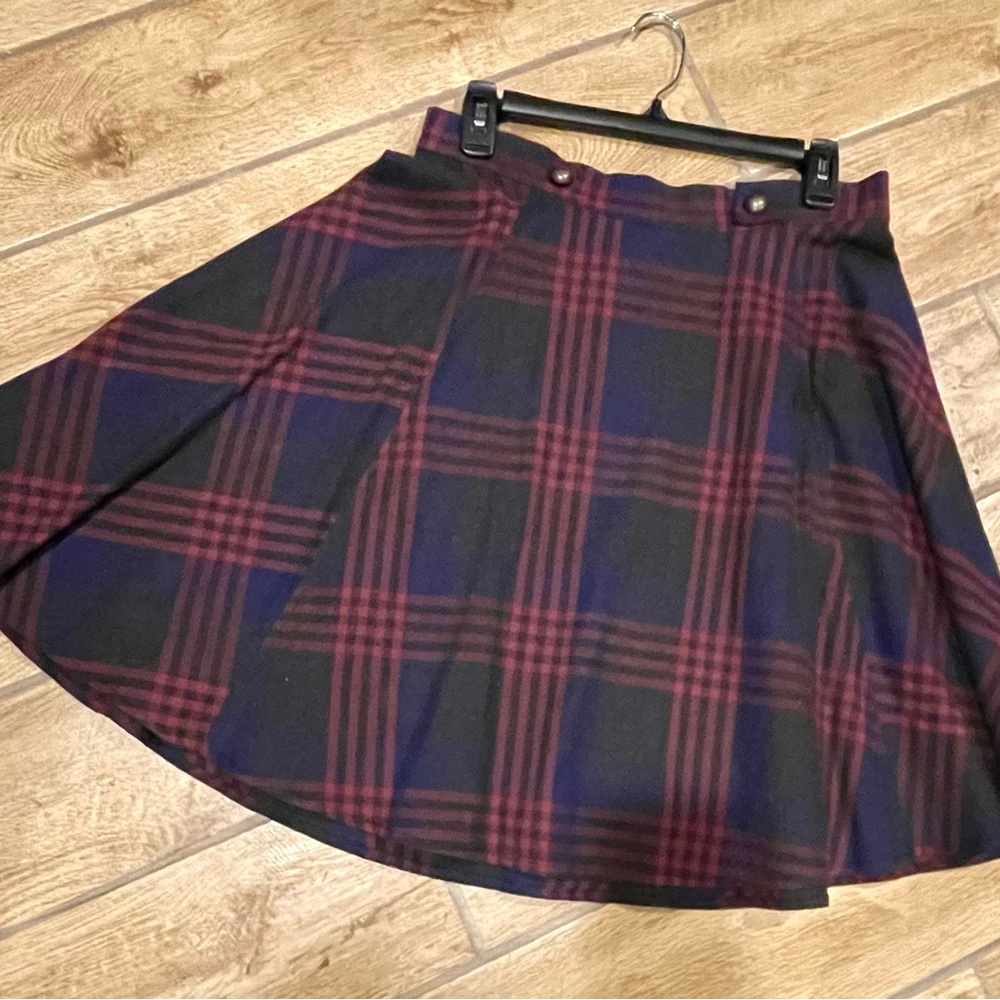Anthropology plaid skirt, size M